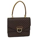 CELINE Macadam Canvas Hand Bag PVC Brown Auth 76088 - Céline