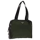 PRADA Shoulder Bag Nylon Khaki Auth 74578 - Prada