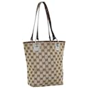 GUCCI GG Canvas Einkaufstasche Beige 120840 Auth 75972 - Gucci