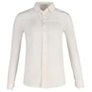 Saint Laurent Button-down Shirt in White Cotton Silk