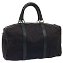 CELINE C Macadam Canvas Boston Bag Navy Auth 76017 - Céline