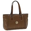 CELINE Tote Bag Leather Brown Auth ep4230 - Céline