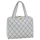CHANEL Wild Stitch Handtasche Leder Weiß CC Auth 76642 - Chanel