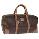 CELINE Macadam Canvas Boston Tasche PVC Leder Braun Auth 76024 - Céline