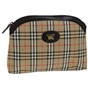 Burberrys Pochette Nova Check Toile Beige Auth 76701 - Autre Marque