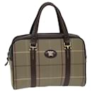 Burberrys Nova Check Hand Bag Canvas Beige Auth tb1083 - Autre Marque