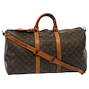 Louis Vuitton Monograma Keepall Bandouliere 50 Boston Bag M41416 Autenticação de LV 75790