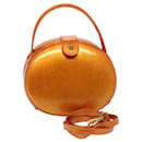 LOEWE Bolsa de Ombro Couro envernizado 2maneira laranja autenticação 76375 - Loewe