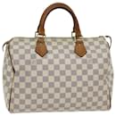 Louis Vuitton Damier Azur Speedy 30 Bolsa de mão N41533 Autenticação de LV 75483