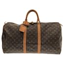 Brown Louis Vuitton Monogram Keepall 55 Travel bag