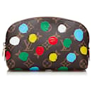 Pochette cosmetica marrone Louis Vuitton x YK Infinity Dots Monogram