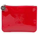 Red Givenchy Patent Leather Coin Pouch