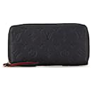 Black Louis Vuitton Monogram Empreinte Zippy Wallet