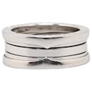 Silver Bvlgari 18k White Gold B.Zero1 Three Band Ring - Bulgari