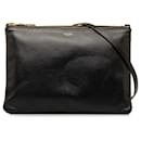 Black Celine Large Trio Crossbody Bag - Céline