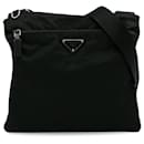 Black Prada Tessuto Crossbody Bag