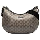 Sac à bandoulière en cristal Gucci GG gris