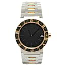 Bvlgari Silver Quartz Stainless Steel 18K Yellow Gold Bvlgari Bvlgari Watch - Bulgari