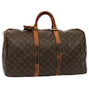 Louis Vuitton Monogram Keepall 50 Boston Bag M41426 LV Auth 75561