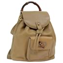 GUCCI Bambus Rucksack Leder Beige 003 2058 0030 Auth 74427 - Gucci