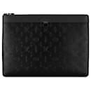 Schwarze Louis Vuitton-Clutch „Monogram Shadow Discovery“ mit Pochette