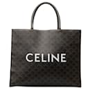 Schwarze Celine Triomphe Cabas Horizontal Tote  - Céline