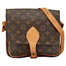 Louis Vuitton Cartouchiere GM Canvas Crossbody Bag M51252 in good condition