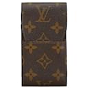 Louis Vuitton Monogram Cigarette Case M63024 Brown PVC Leather in Very Good Condition