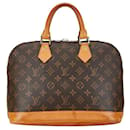Louis Vuitton Alma PM Canvas Handbag M51130 in good condition