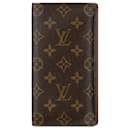 Louis Vuitton Braune Brazza Lange Geldbörse mit Monogramm