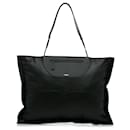 Bolso tote con bufanda Olympia de piel de cordero negro de Burberry