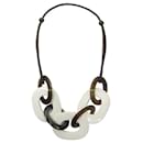 NEW HERMES KARAMBA NECKLACE 40-42 CM BUFFALO HORN CORD NEW NECKLACE - Hermès