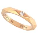 BAGUE BOUCHERON ALLIANCE FACETTE OR ROSE 18K 1 DIAMANT 0.02CT 51 GOLD RING - Boucheron