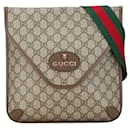 Gucci GG Supreme Neo Vintage Medium Messenger Canvas Crossbody Bag 598604 in good condition