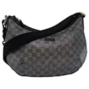 GUCCI Bolso de hombro con cristales GG Cuero de PVC Negro 181092 1669 Auth ki4485 - Gucci