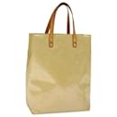 LOUIS VUITTON Monogram Vernis Reade MM Bolso de mano Beige M91141 LV Auth 75924 - Louis Vuitton