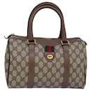 GUCCI GG Supreme Web Sherry Line Boston Bag PVC Beige 002 615 6838 auth 76396 - Gucci