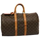 Louis Vuitton Monograma Keepall 45 Boston Bag M41428 Autenticação de LV 75201