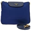 PRADA Shoulder Bag Nylon Blue Auth 75359 - Prada