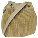 BOTTEGA VENETA Shoulder Bag straw Beige Auth 75697 - Autre Marque