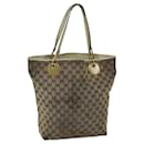 GUCCI GG Canvas Einkaufstasche Beige 120836 Auth 76391 - Gucci