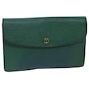 LOUIS VUITTON Epi Montaigne 27 Bolsa de embreagem verde M52654 Autenticação de LV 76033 - Louis Vuitton