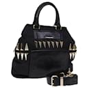 GIVENCHY Hand Bag Nylon Leather 2way Black Auth bs14553 - Givenchy