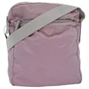 PRADA Umhängetasche Nylon Pink Auth 75822 - Prada