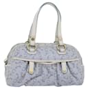 Sac à main en toile CELINE C Macadam Bleu Clair Auth 75688 - Céline