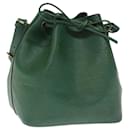 Bolsa de ombro LOUIS VUITTON Epi Petit Noe verde M44104 Autenticação de LV 75947 - Louis Vuitton