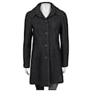 Chanel Gray Wool Coat