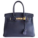 Hermes Birkin 30 black bag - Hermès