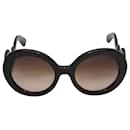 Black Prada Baroque Round Swirl Sunglasses