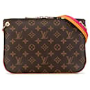 Borsa a tracolla Lorette con monogramma Louis Vuitton marrone